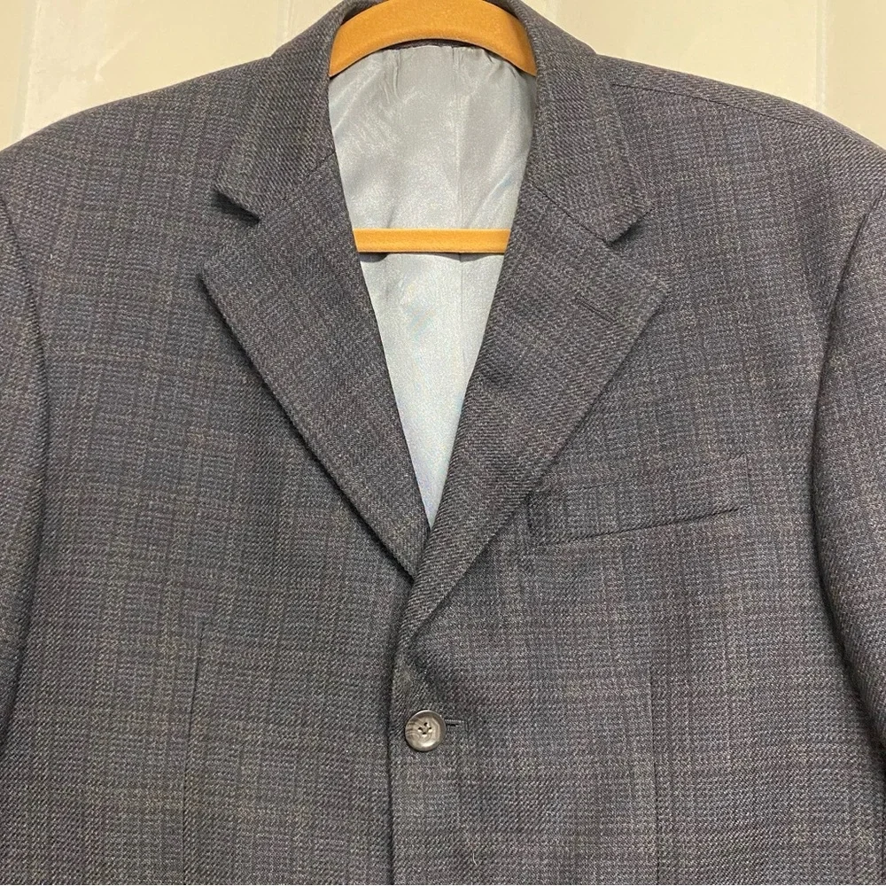 Oscar de la Renta Men’s Blazer Suit Jacket Sport Coat Size 40R 100% Wool Classic